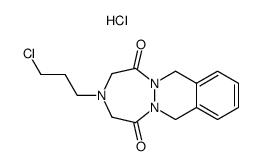 3-(3-Chlorpropyl)-2,3,4,5,7,12-hexahydro-1H-(1,2,5)triazepin[1,2-b]phthalazin-1,5-dion-hydrochlorid结构式