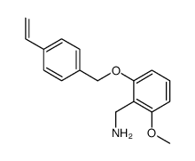 [2-[(4-ethenylphenyl)methoxy]-6-methoxyphenyl]methanamine结构式