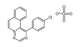 1-(4-chlorophenyl)-[1,2,4]triazino[6,1-a]isoquinolin-5-ium,perchlorate结构式