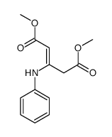 dimethyl 3-anilinopent-2-enedioate结构式