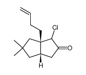 6a-(3-butenyl)-1-chloro-hexahydro-5,5-dimethyl-2(1H)-pentalenone Structure