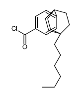 4-(1-hexyl-4-bicyclo[2.2.2]octanyl)benzoyl chloride结构式