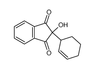 2-(cyclohex-2-en-1-yl)-2-hydroxy-1H-indene-1,3(2H)-dione结构式