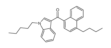 (4-butylnaphthalen-1-yl)-(1-pentylindol-3-yl)methanone结构式
