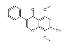 7-hydroxy-5,8-dimethoxy-3-phenylchromen-4-one结构式