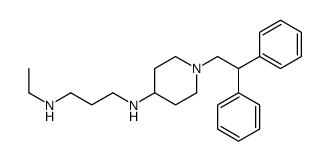 N'-[1-(2,2-diphenylethyl)piperidin-4-yl]-N-ethylpropane-1,3-diamine结构式