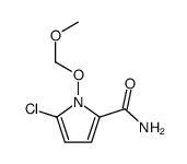 5-chloro-1-(methoxymethoxy)pyrrole-2-carboxamide结构式