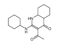 3-[bis(cyclohexylamino)methylidene]pentane-2,4-dione Structure