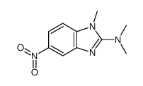N,N,1-trimethyl-5-nitrobenzimidazol-2-amine Structure