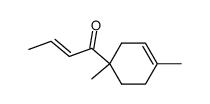 1-(1,4-dimethyl-3-cyclohexen-1-yl)-2-buten-1-one结构式