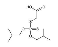 2-[bis(2-methylpropoxy)phosphinothioylsulfanyl]acetic acid结构式