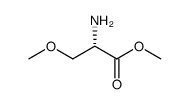 (S)-methyl 2-amino-3-methoxypropanoate Structure