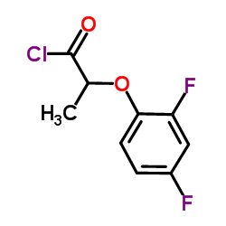 2-(2,4-Difluorophenoxy)propanoyl chloride Structure