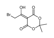 5-(2-bromo-1-hydroxyethylidene)-2,2-dimethyl-1,3-dioxane-4,6-dione Structure