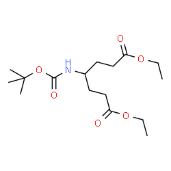 t-Butyl 1,5-di(ethoxycarbonyl)pentan-3-ylcarbamate structure