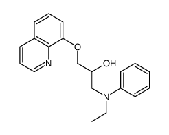 1-(Ethylphenylamino)-3-(8-quinolinyloxy)-2-propanol结构式