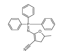 2-methyl-5-[(triphenyl-λ5-phosphanylidene)amino]-2,3-dihydrofuran-4-carbonitrile结构式