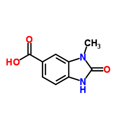 3-甲基-2-氧代-2,3-二氢-1H-1,3-苯并二唑-5-羧酸结构式