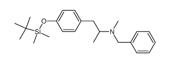 1-(4-tert-butyldimethylsiloxyphenyl)-2-N-benzyl-N-methylaminopropane Structure