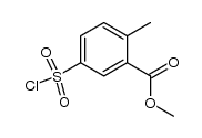 5-(CHLOROSULFONYL)-2-METHYLBENZOIC ACID METHYL ESTER结构式
