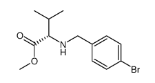 methyl N-(4-bromobenzyl)-L-valinate Structure