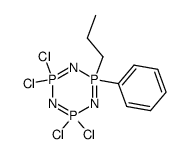 2,2,4,4-Tetrachloro-6-phenyl-6-propyl-2λ5,4λ5,6λ5-[1,3,5,2,4,6]triazatriphosphinine Structure