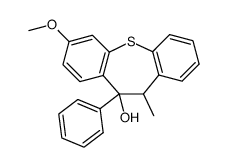 3-methoxy-10-methyl-11-phenyl-11-hydroxy-10,11-dihydrodibenzo(b,f)thiepine结构式