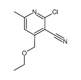 4-ethoxymethyl-2-chloro-6-methyl-nicotinonitrile结构式