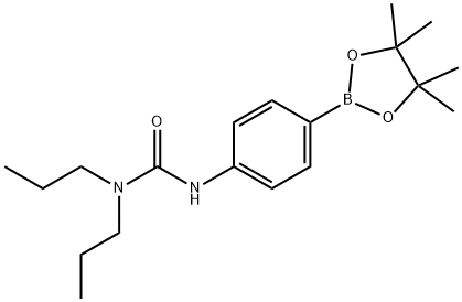 1,1-Dipropyl-3-(4-(4,4,5,5-tetramethyl-1,3,2-dioxaborolan-2-yl)phenyl)urea Structure