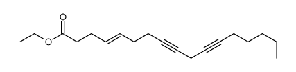 ethyl heptadec-4-en-8,11-diynoate结构式