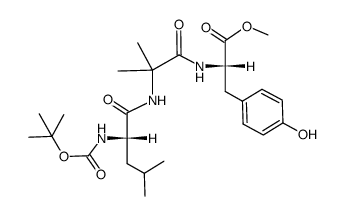 Boc-Leu-Aib-Tyr-OMe Structure