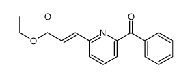 ethyl 3-(6-benzoylpyridin-2-yl)prop-2-enoate结构式