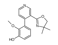 3-(4,4-dimethyloxazolin-2-yl)-4-(2-methoxy-3-hydroxyphenyl)pyridine Structure