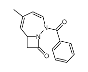 2-benzoyl-5-methyl-1,2-diazabicyclo[5.2.0]nona-3,5-dien-9-one结构式