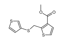 methyl 2-(thiophen-3-ylsulfanylmethyl)thiophene-3-carboxylate Structure