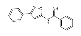 N'-(3-phenyl-1,2-oxazol-5-yl)benzenecarboximidamide结构式