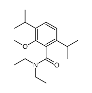 N,N-diethyl-2-methoxy-3,6-di(propan-2-yl)benzamide结构式