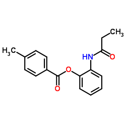 2-(Propionylamino)phenyl 4-methylbenzoate结构式