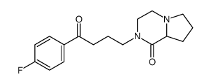 2-[4-(4-Fluoro-phenyl)-4-oxo-butyl]-hexahydro-pyrrolo[1,2-a]pyrazin-1-one Structure