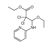 ethyl 2,2-dichloro-3-ethoxy-3-(pyridin-2-ylamino)propanoate结构式