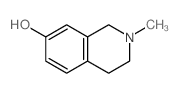 2-methyl-3,4-dihydro-1H-isoquinolin-7-ol Structure