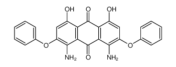 1,8-diamino-4,5-dihydroxy-2,7-diphenoxyanthracene-9,10-dione Structure