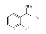 1-(2-BROMO-PYRIDIN-3-YL)-ETHYLAMINE Structure