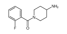 (4-AMINO-PIPERIDIN-1-YL)-(2-FLUORO-PHENYL)-METHANONE Structure