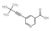 5-(3-hydroxy-3-methylbut-1-yn-1-yl)nicotinic acid(SALTDATA: FREE) structure