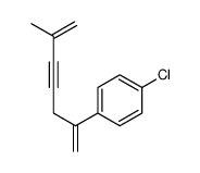 1-chloro-4-(6-methylhepta-1,6-dien-4-yn-2-yl)benzene结构式