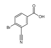 4-Bromo-3-cyanobenzoic acid Structure