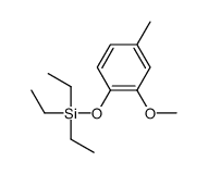 triethyl-(2-methoxy-4-methylphenoxy)silane Structure