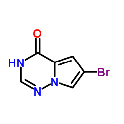 6-溴吡咯并[2,1-f][1,2,4]噻嗪-4(3h)-酮结构式