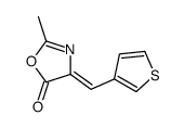 2-methyl-4-(thiophen-3-ylmethylidene)-1,3-oxazol-5-one结构式